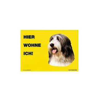 Warnschild "Hier wohne ich"
