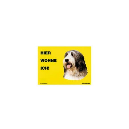 Warnschild "Hier wohne ich"