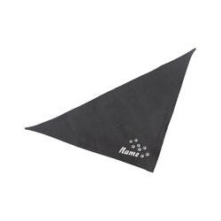 Schecker - Besticktes Halstuch Pfotenspur + Name [65cm - Schwarz]