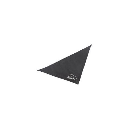 Schecker - Besticktes Halstuch Pfotenspur + Name [65cm - Schwarz]