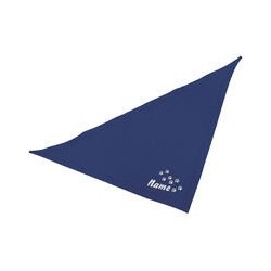 Schecker - Besticktes Halstuch Pfotenspur + Name [65cm - Blau]