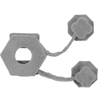 PawHut Katzen Kletterwand, Katzenliege mit Stufen, Katzenhöhle, Sprungturm, Spielzeugball, Katzenplattform für Katzen bis 5 k