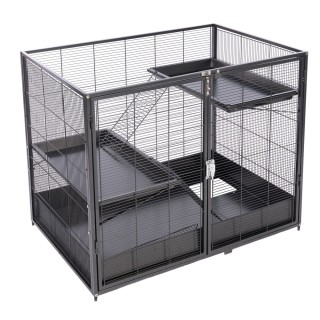 TIAKI Kleintierkäfig Étagère - Add-on Unit: L 93,5 x B 63 x H 73,8 cm