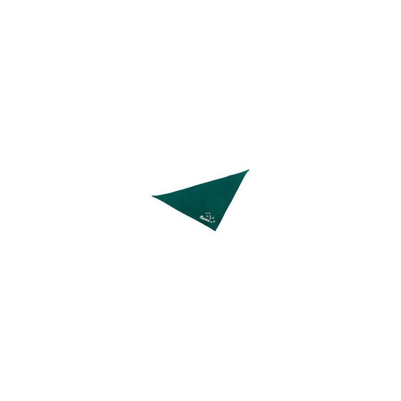 Schecker - Besticktes Halstuch Pfotenspur + Name [65cm - Petrol]