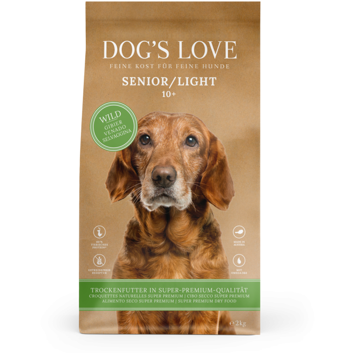 DOG'S LOVE Trockenfutter Senior Wild - 2 kg
