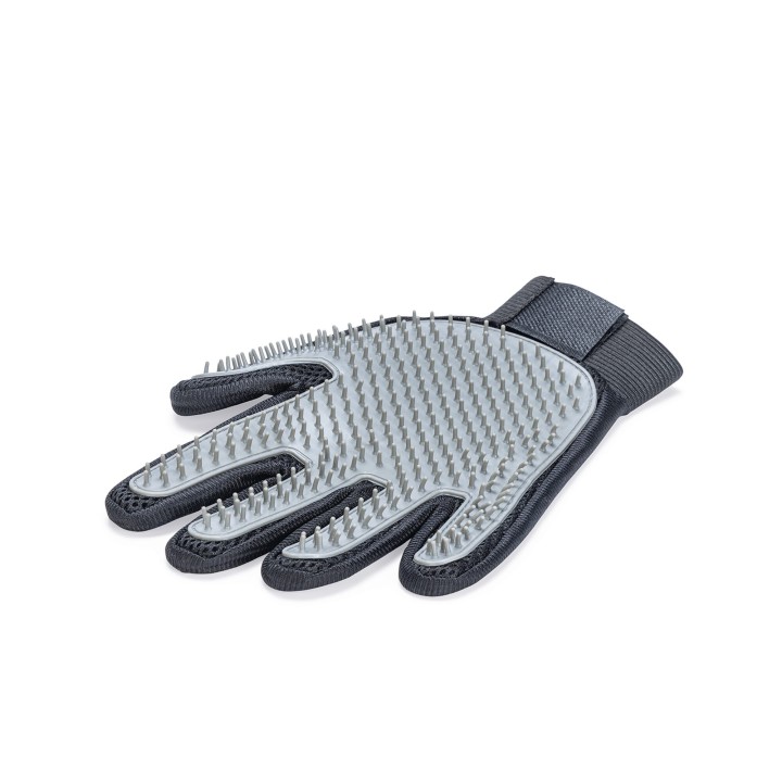 Beeztees Rubby Pflegehandschuh - Hund - Schwarz Grau
