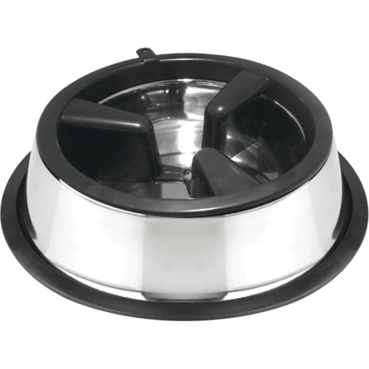 Croci Stahlnapf Slow Eating 2in1 27 cm - 1 Stk