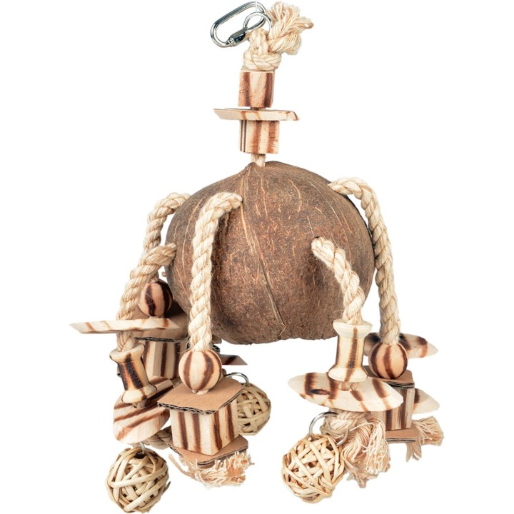 Duvoplus Anhänger mit Holzklötzen und Weidenkugeln - 1 Stk
