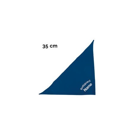 Schecker - Besticktes Halstuch, Bodyguard + Name [35cm - Blau]