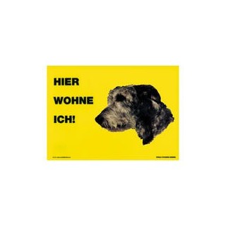 Warnschild "Hier wohne ich"
