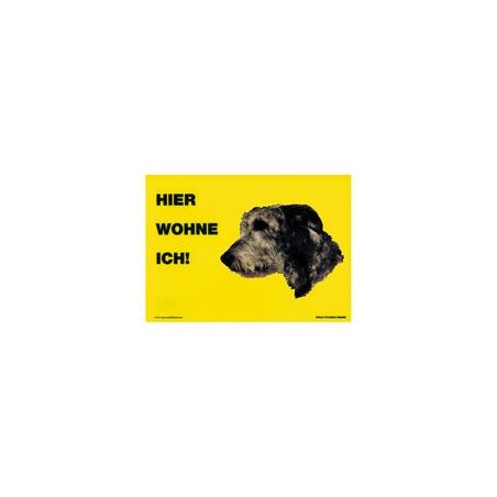 Warnschild "Hier wohne ich"