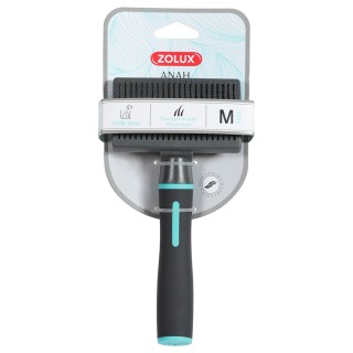 Zolux Anah Einziehbare Slicker-Bürste - Gr. M: L 9,2 x B 5 x H 19 cm