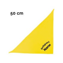 Schecker - Besticktes Halstuch, Bodyguard + Name [50cm - Gelb]