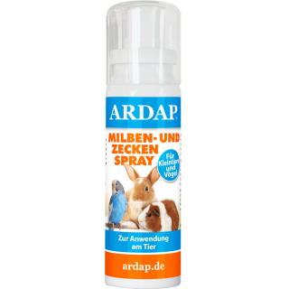 ARDAP Milben- und Zeckenspray für Kleintiere und Vögel - 100 ml