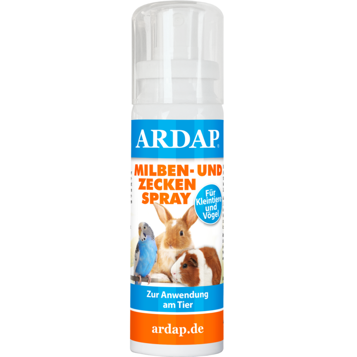 ARDAP Milben- und Zeckenspray für Kleintiere und Vögel - 100 ml
