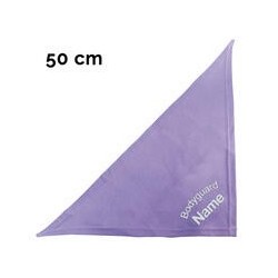 Schecker - Besticktes Halstuch, Bodyguard + Name [50cm - Flieder]