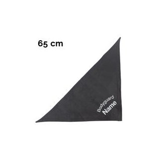 Schecker - Besticktes Halstuch, Bodyguard + Name [65cm - Schwarz]