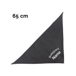 Schecker - Besticktes Halstuch, Bodyguard + Name [65cm - Schwarz]