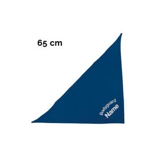 Schecker - Besticktes Halstuch, Bodyguard + Name [65cm - Blau]