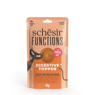 Schesir Functions Digestive Topper 12 x 40 g - Kürbis mit Weizengras