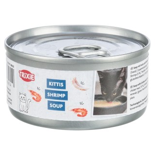 Trixie Kittis Soup 4 x 80 g - Huhn & Shrimps