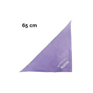 Schecker - Besticktes Halstuch, Bodyguard + Name [65cm - Flieder]