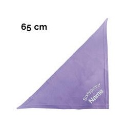Schecker - Besticktes Halstuch, Bodyguard + Name [65cm - Flieder]