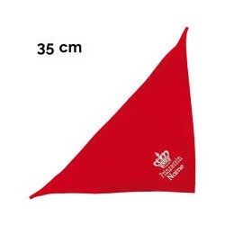 Schecker - Besticktes Halstuch, Prinzessin + Krone + Name [35cm - Rot]