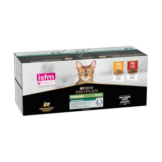 PURINA PRO PLAN Sterilised Adult 40 x 85 g - Rind & Huhn