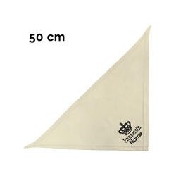 Schecker - Besticktes Halstuch, Prinzessin + Krone + Name [50cm - Beige]