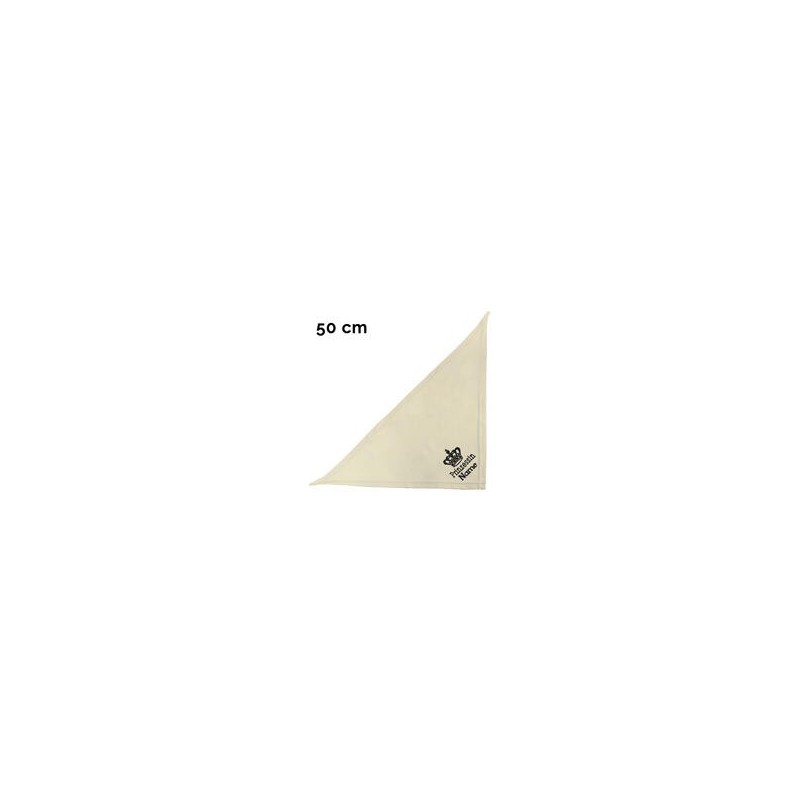 Schecker - Besticktes Halstuch, Prinzessin + Krone + Name [50cm - Beige]