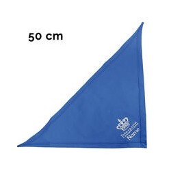 Schecker - Besticktes Halstuch, Prinzessin + Krone + Name [50cm - Royalblau]