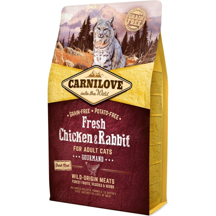 Carnilove Trockenfutter Fresh Chicken & Rabbit - Adult - 2 kg