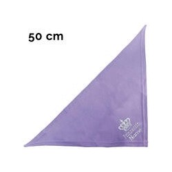 Schecker - Besticktes Halstuch, Prinzessin + Krone + Name [50cm - Flieder]