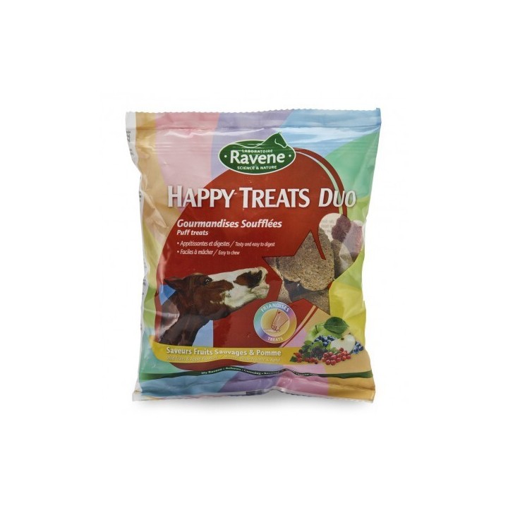 Nahrungsergänzungsmittel für Pferde happy treats duo Ravene