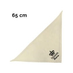 Schecker - Besticktes Halstuch, Prinzessin + Krone + Name [65cm - Beige]