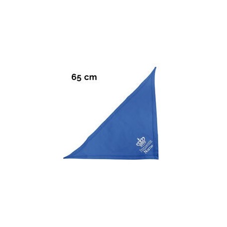 Schecker - Besticktes Halstuch, Prinzessin + Krone + Name [65cm - Royalblau]