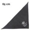 Schecker - Besticktes Halstuch, Prinzessin + Krone + Name [65cm - Schwarz]