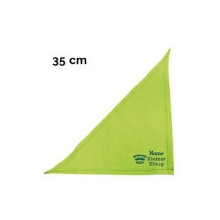 Schecker - Besticktes Halstuch kleiner König + Krone + Name [35cm - Kiwi]