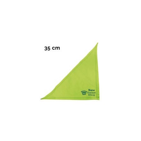 Schecker - Besticktes Halstuch kleiner König + Krone + Name [35cm - Kiwi]
