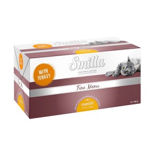Smilla Schale Fine Menu 8 x 100 g - Erlesene Füllung Pute Hähnchenbrust Paprika