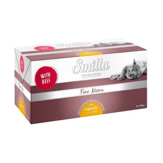 Smilla Schale Fine Menu 8 x 100 g - Erlesene Füllung Rind Hähnchenbrust Paprika
