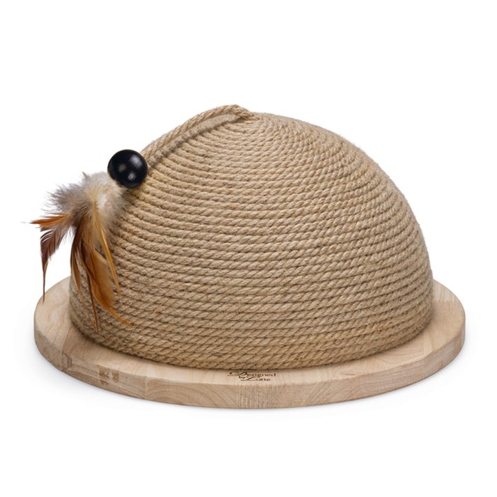 Designed by Lotte Halber Kratzball Vivi aus Holz - Ø 34,5 x H 18,5 cm