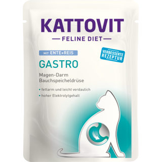 Kattovit Gastro Frischebeutel mit Reis - Ente + Reis