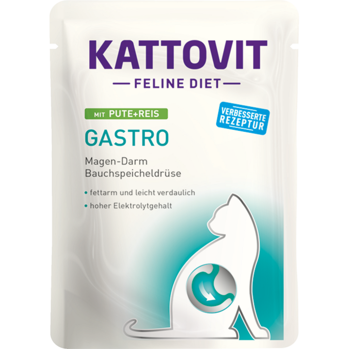 Kattovit Gastro Frischebeutel mit Reis - Pute + Reis
