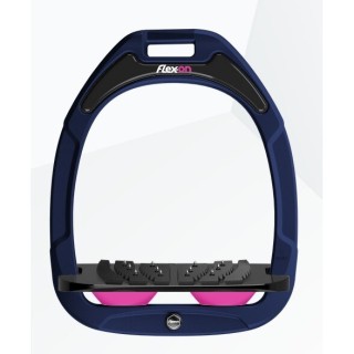 Ultra Grip Steigbügel Marine/Schwarz/Rosa Flex-On Green Composite