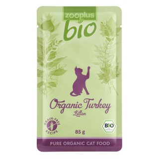 zooplus Bio Kitten 6 x 85 g - Bio Pute (Megapack 6x85g)