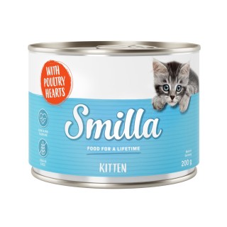 Sparpaket Smilla Kitten 24 x 200 g - Geflügelherzen