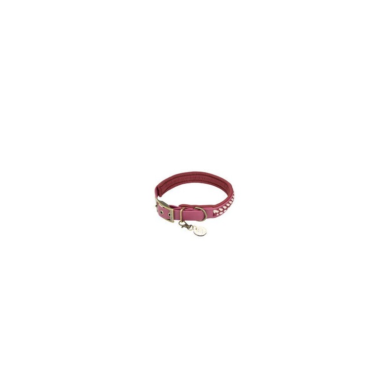 Trendfährte Hundehalsband BioThane® [XXS: 23-30 cm x 24 mm - Bordeaux]