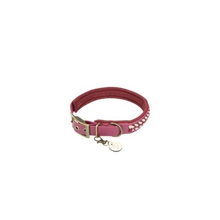 Trendfährte Hundehalsband BioThane® [XXS: 23-30 cm x 24 mm - Bordeaux]
